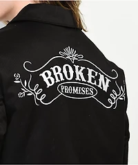 Broken Promises Open Casket Black Work Jacket