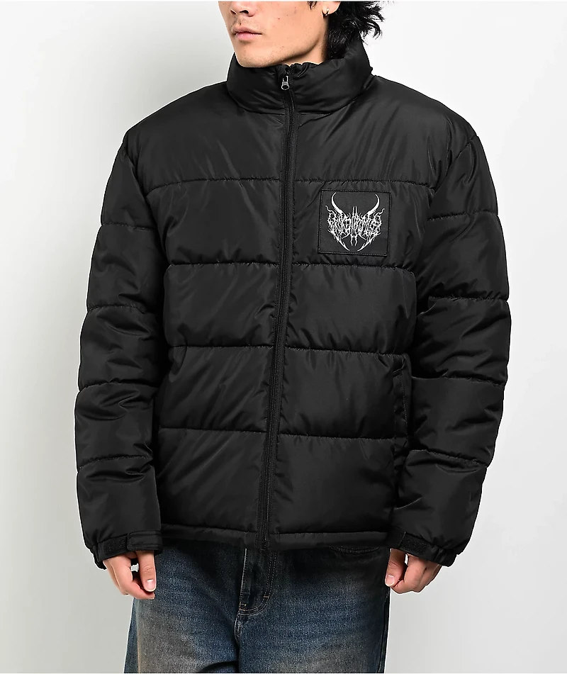 Broken Promises Pain Fades Black Puffer Jacket