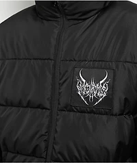 Broken Promises Pain Fades Black Puffer Jacket