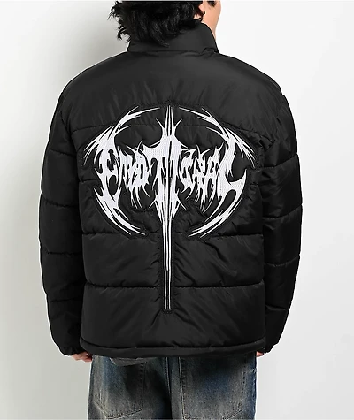 Broken Promises Pain Fades Black Puffer Jacket