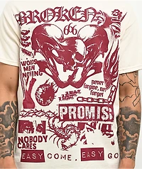 Broken Promises Photocopy Natural T-Shirt