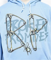 Broken Promises Piercer Blue Hoodie