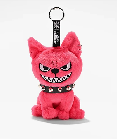 Broken Promises Puck Pink Plush Keychain