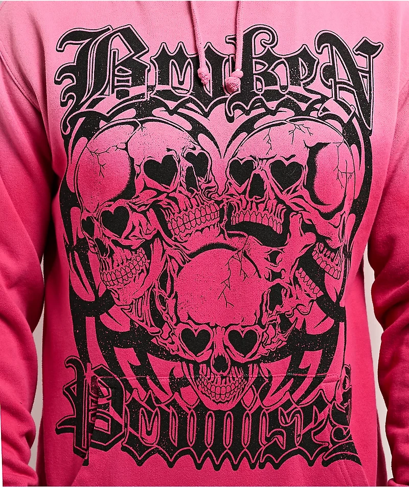 Broken Promises Purgatory Pink Wash Hoodie