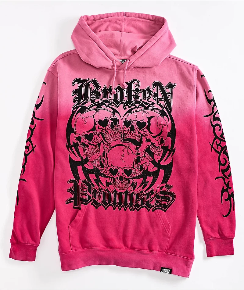 Broken Promises Purgatory Pink Wash Hoodie