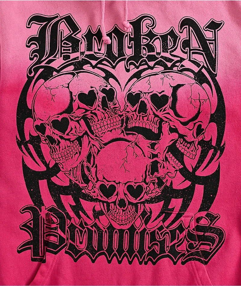 Broken Promises Purgatory Pink Wash Hoodie