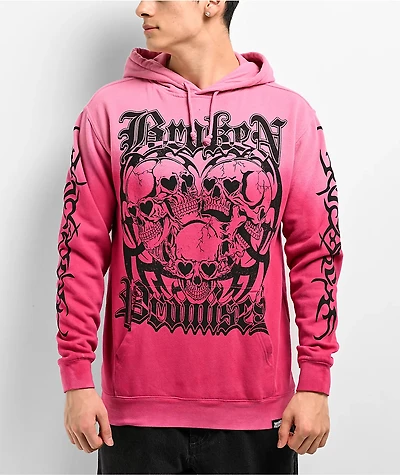 Broken Promises Purgatory Pink Wash Hoodie