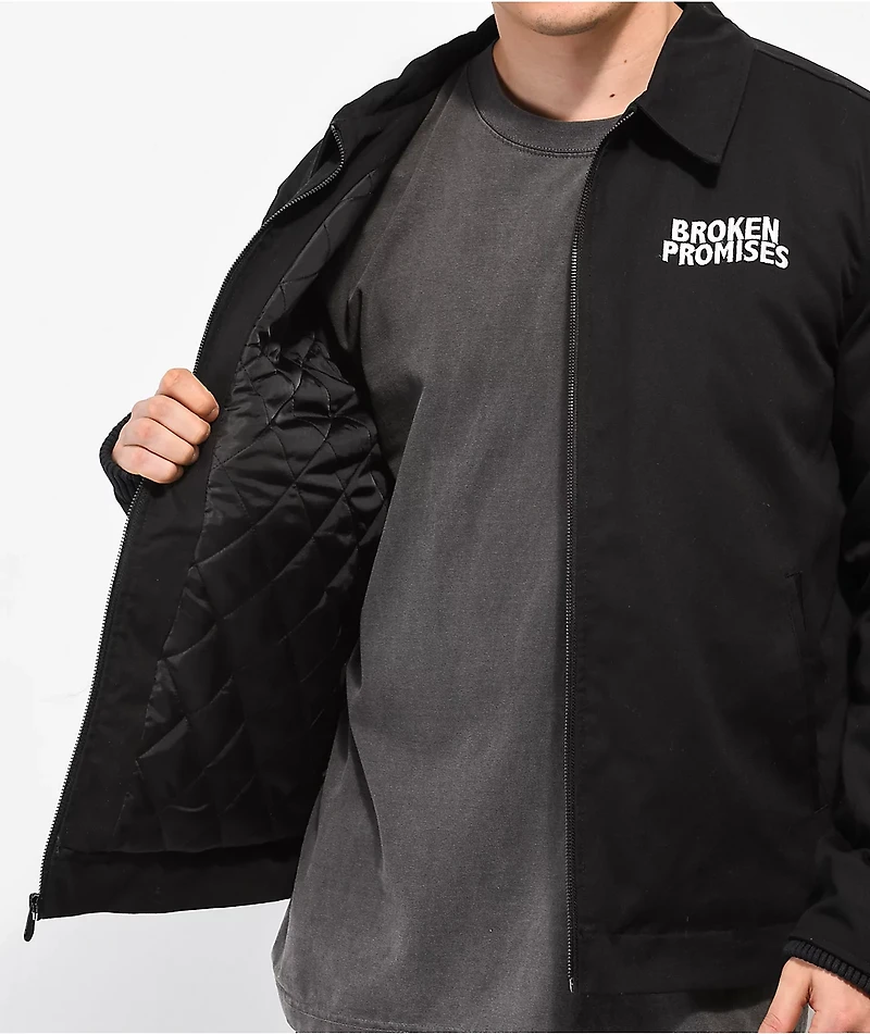 Broken Promises Rabid Printed Black Work Jacket