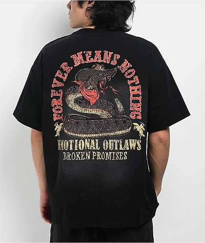 Broken Promises Rattler Black T-Shirt