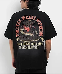 Broken Promises Rattler Black T-Shirt