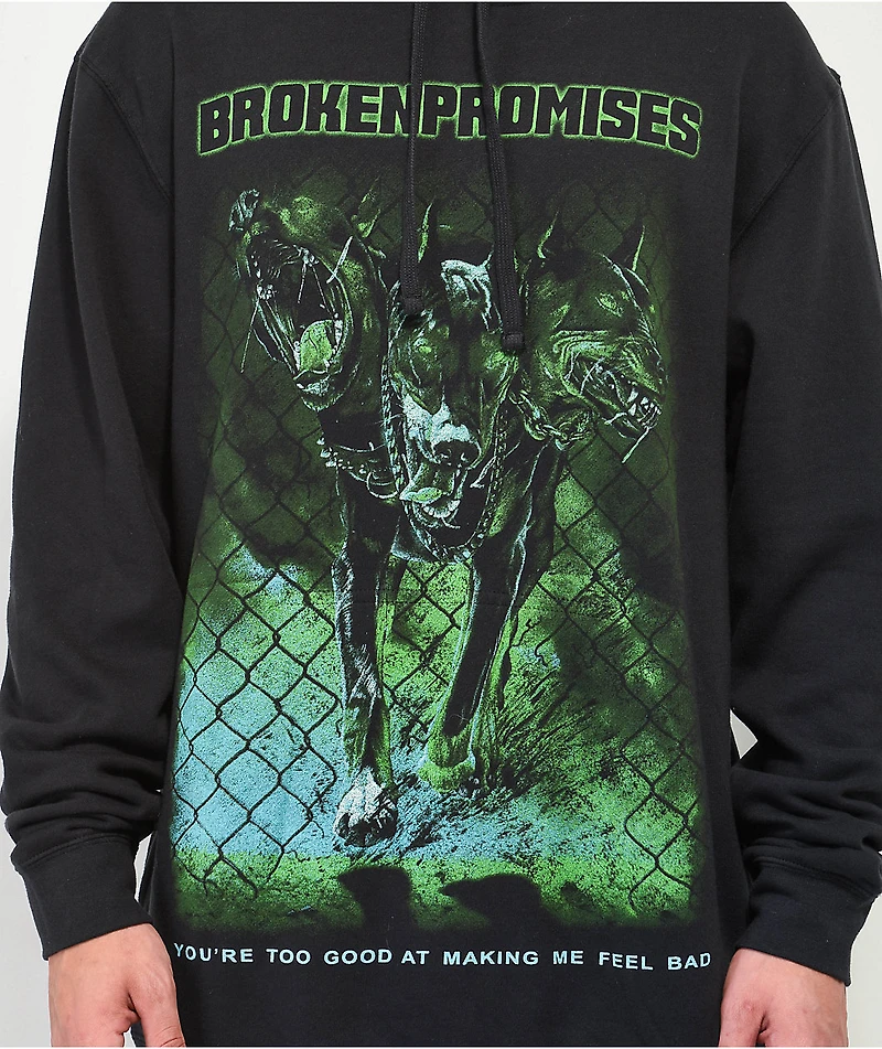 Broken Promises Ravenous Black Hoodie
