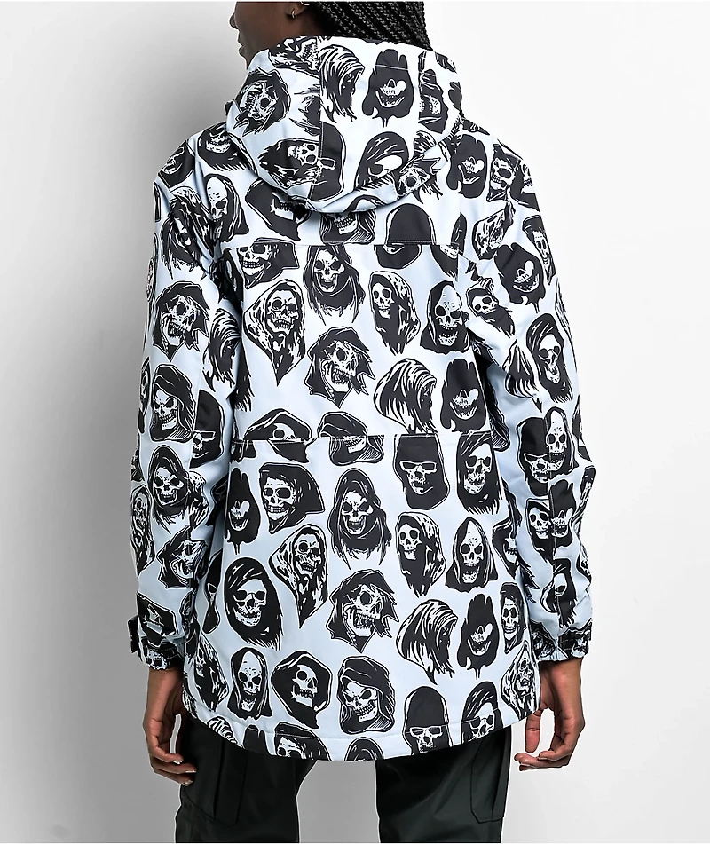Broken Promises Reaper 5K Light Blue Snowboard Jacket