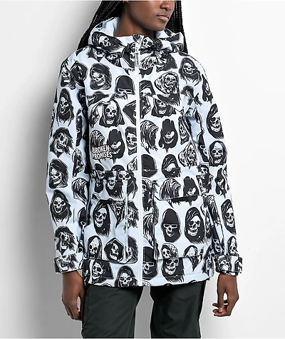 Broken Promises Reaper 5K Light Blue Snowboard Jacket