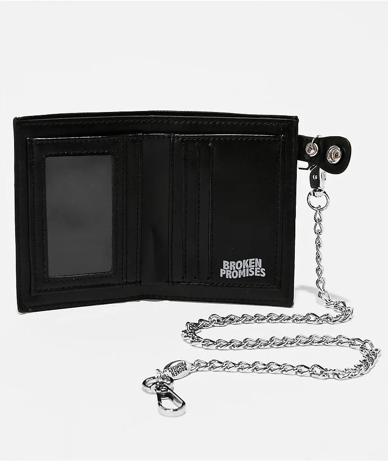 Broken Promises Reaper Black Chain Wallet
