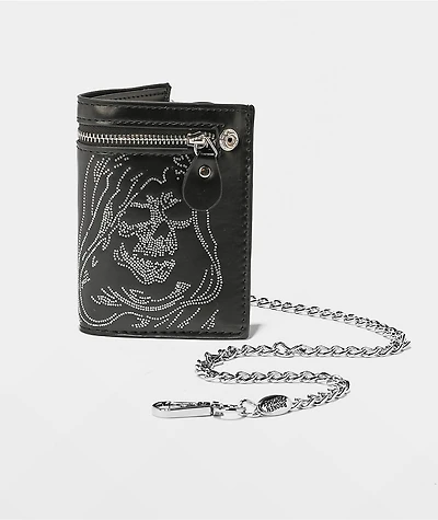 Broken Promises Reaper Black Chain Wallet