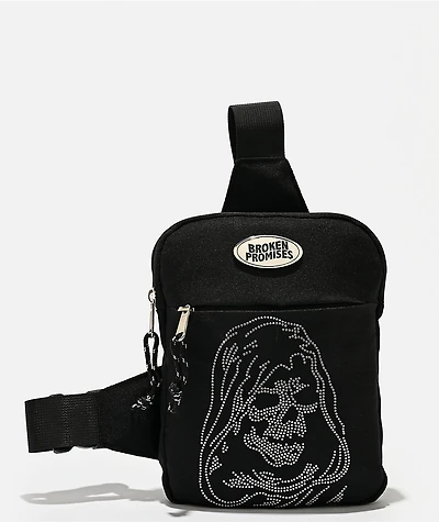 Broken Promises Reaper Black Crossbody Bag