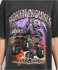 Broken Promises Rest Pieces Washed Black T-Shirt