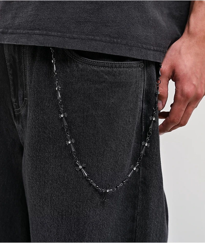 Broken Promises Ritual Black Pocket Chain