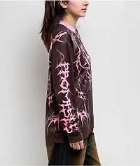 Broken Promises Ritual Moto Brown Long Sleeve Jersey