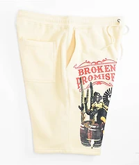 Broken Promises Rodeo Natural Sweat Shorts