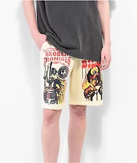 Broken Promises Rodeo Natural Sweat Shorts