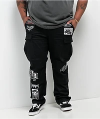 Broken Promises Rough Patch Black Cargo Pants