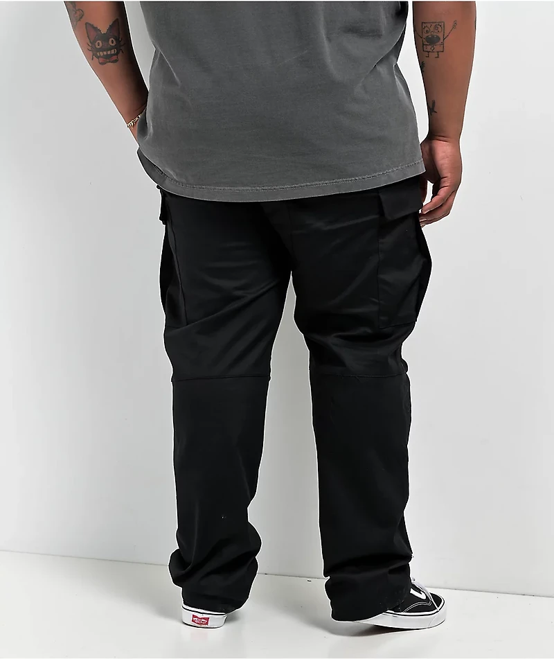 Broken Promises Rough Patch Black Cargo Pants