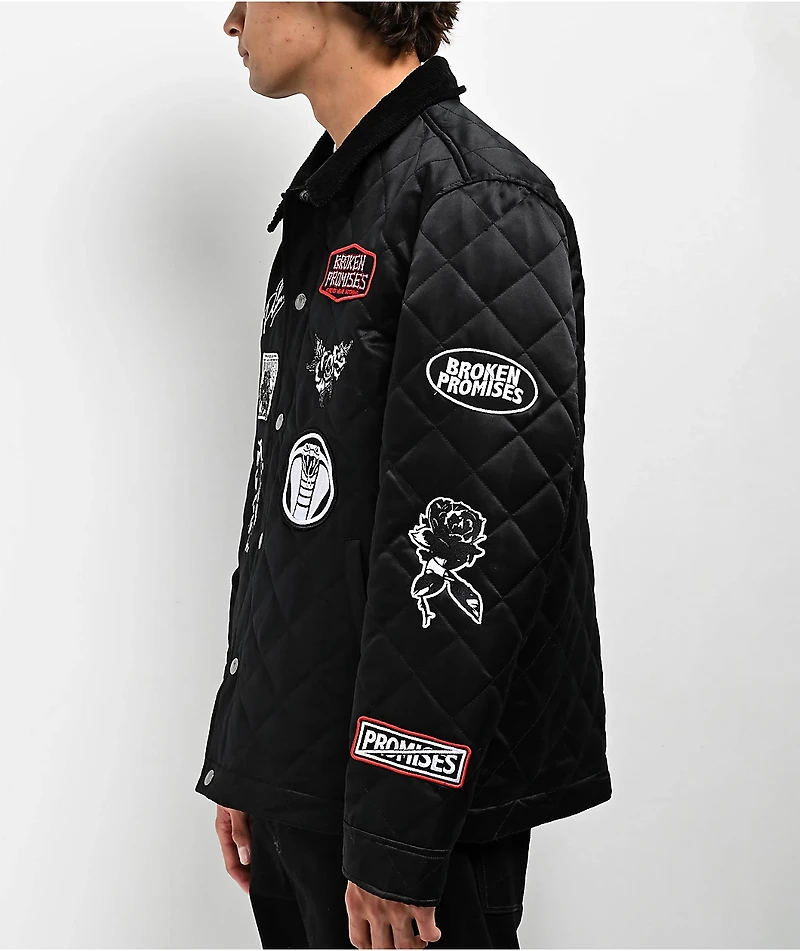 Broken Promises Rough Patch Quilted Work Jacket