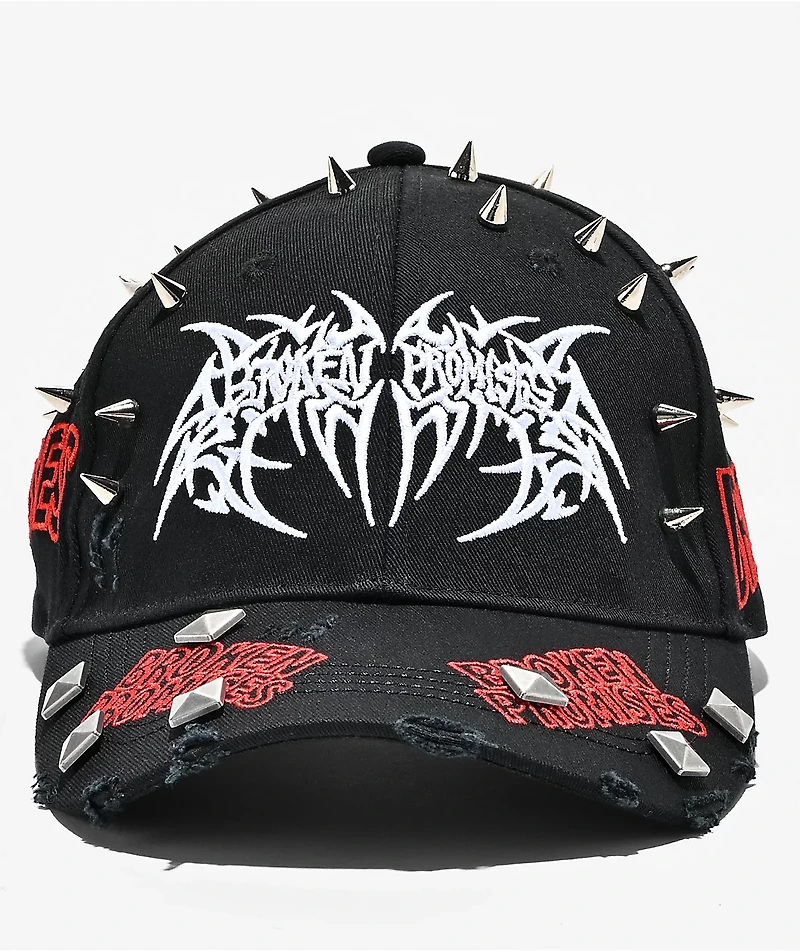 Broken Promises Sacramento Spike Black Strapback Hat