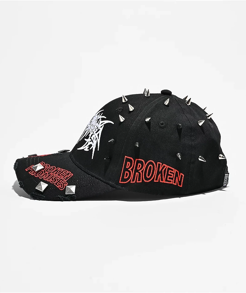 Broken Promises Sacramento Spike Black Strapback Hat