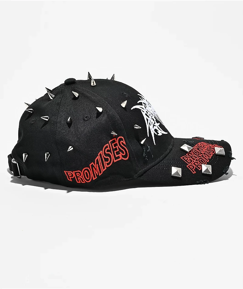 Broken Promises Sacramento Spike Black Strapback Hat