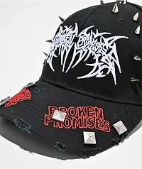 Broken Promises Sacramento Spike Black Strapback Hat