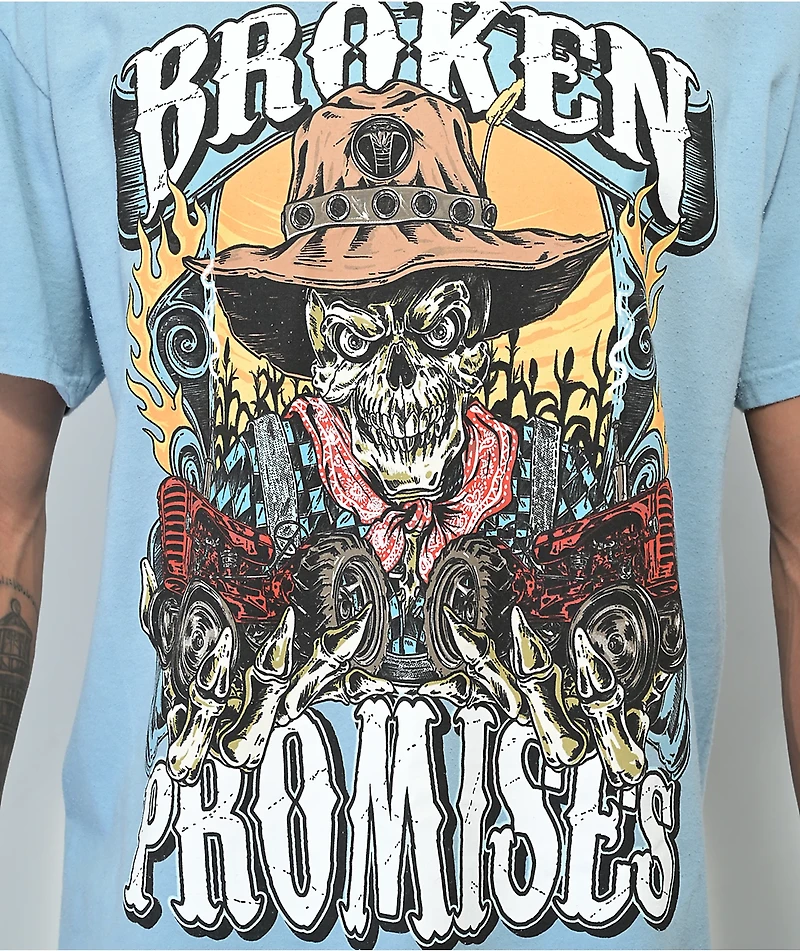 Broken Promises Scarecrow Blue Wash T-Shirt