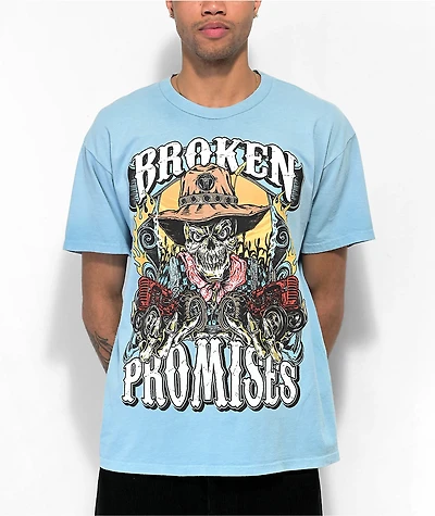 Broken Promises Scarecrow Blue Wash T-Shirt