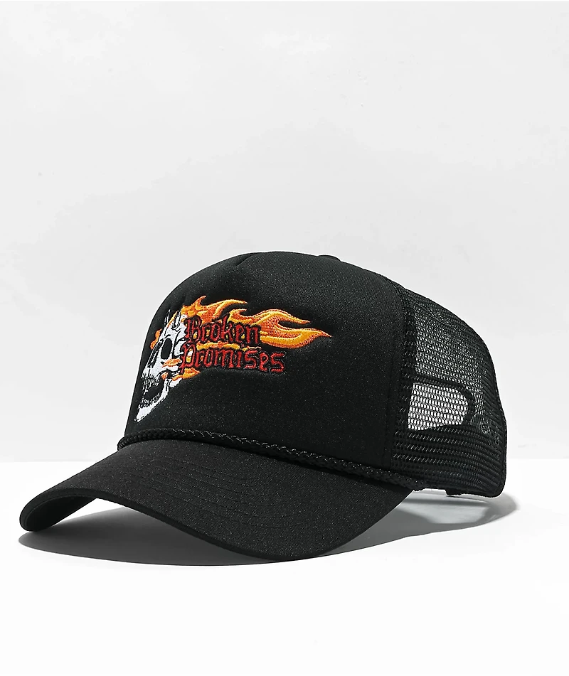 Broken Promises Screamer Black Trucker Hat