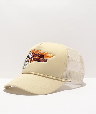 Broken Promises Screamer Tan Trucker Hat