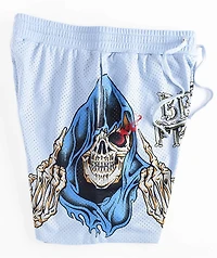 Broken Promises Scythe Blue Mesh Shorts