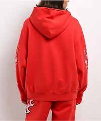 Broken Promises Shooting Star Red Body Bag Zip Hoodie