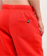 Broken Promises Shooting Star Rhinestone Red Sweatpants