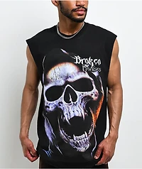 Broken Promises Shriek Black Tank Top