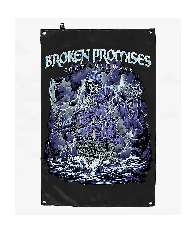 Broken Promises Sinking Ship Banner