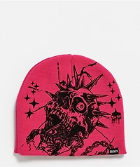 Broken Promises Skull Breaker Pink Skully Beanie