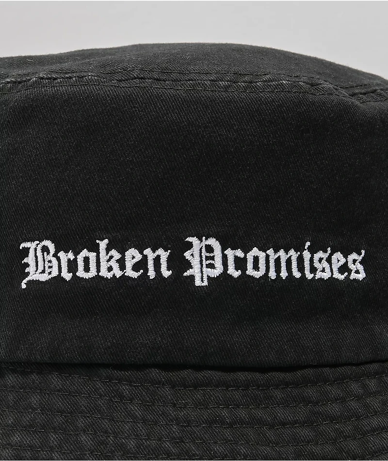 Broken Promises Slogan Bucket Hat