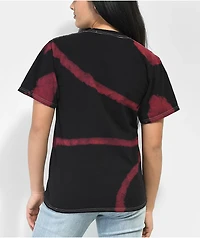 Broken Promises Sludge Red & Black Tie Dye T-Shirt