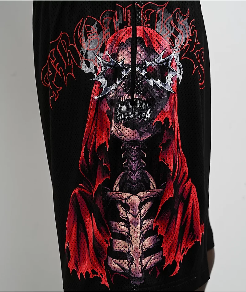 Broken Promises Smoken Reaper Black Mesh Shorts