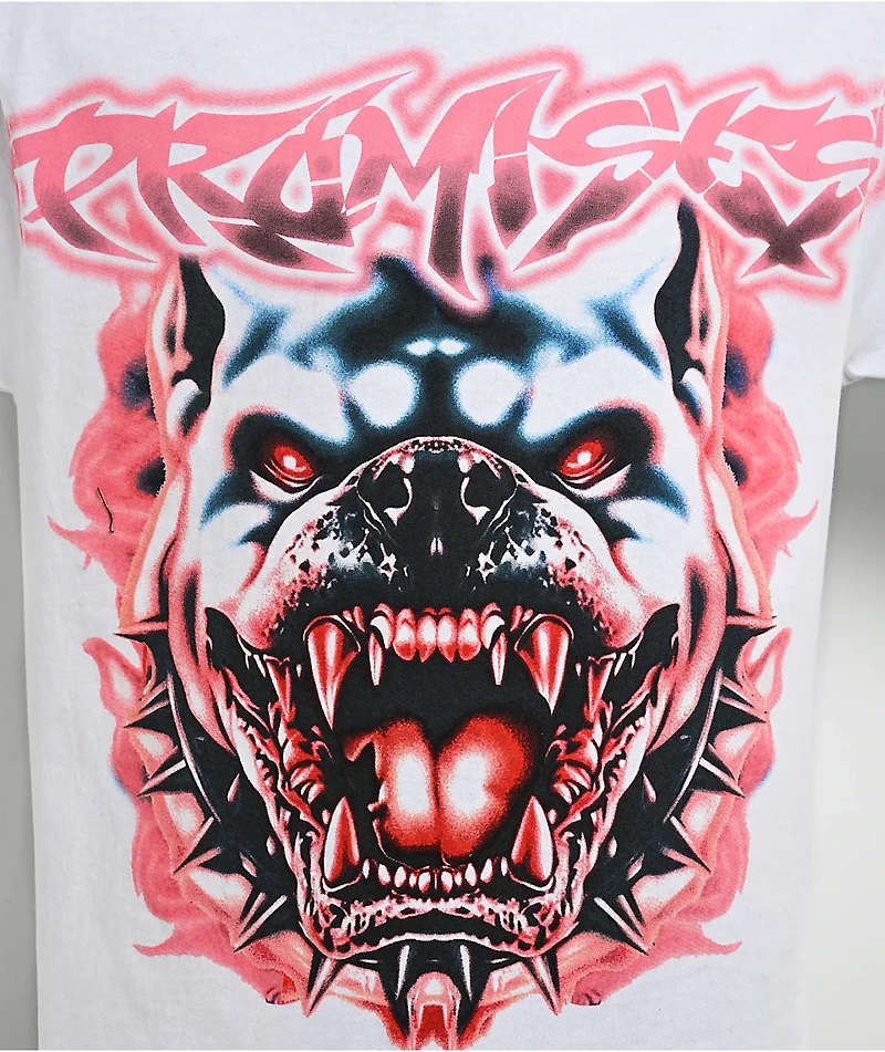 Broken Promises Snarl White T-Shirt