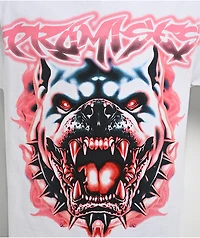 Broken Promises Snarl White T-Shirt