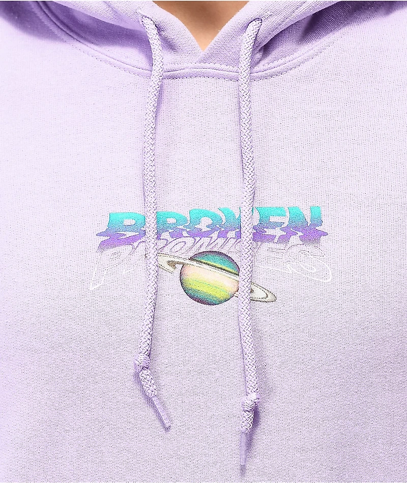 Broken Promises Spaced Out Lavender Hoodie