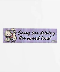 Broken Promises Speed Limit Bumper Sticker