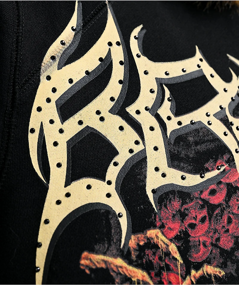 Broken Promises Spelunker Black Zip Hoodie